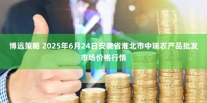 博远策略 2025年6月24日安徽省淮北市中瑞农产品批发市场价格行情